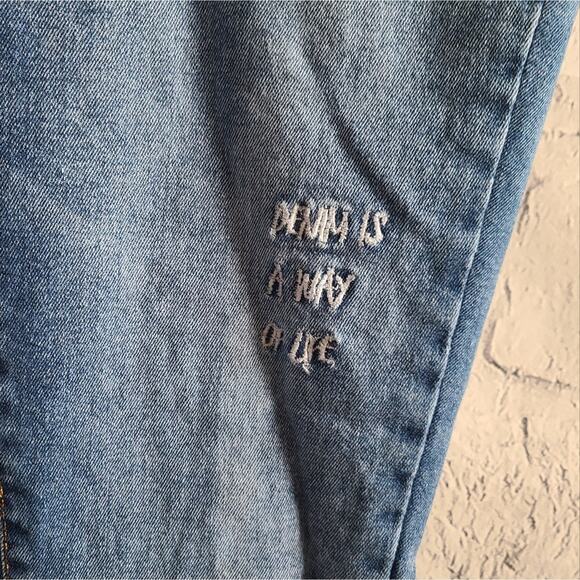 Play With Colors Light Wash Patch Trixy Jeans SZ 32 - Picture 7 of 15